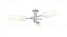 Innovations Lighting 434-3F-SN-G434-12WH - Crown Point - 3 Light - 34 inch - Satin Nickel - Flush Mount