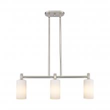 Innovations Lighting 434-3I-SN-G434-7WH - Crown Point - 3 Light - 31 inch - Satin Nickel - Island Light