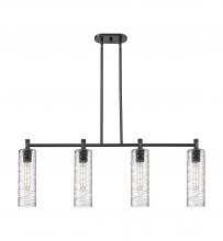 Innovations Lighting 434-4I-BK-G434-12DE - Crown Point - 4 Light - 44 inch - Matte Black - Island Light