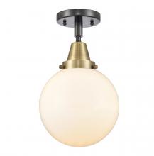 Innovations Lighting 447-1C-BAB-G201-8 - Beacon - 1 Light - 8 inch - Black Antique Brass - Flush Mount