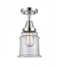 Innovations Lighting 447-1C-PC-G182 - Canton - 1 Light - 6 inch - Polished Chrome - Flush Mount