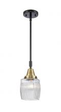  447-1S-BAB-G302 - Colton - 1 Light - 6 inch - Black Antique Brass - Mini Pendant