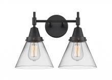 Innovations Lighting 447-2W-BK-G42 - Cone - 2 Light - 17 inch - Matte Black - Bath Vanity Light