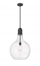 Innovations Lighting 492-1S-BK-G582-16 - Amherst - 1 Light - 16 inch - Matte Black - Stem hung - Pendant