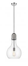 Innovations Lighting 492-1S-PN-G582-12 - Amherst - 1 Light - 12 inch - Polished Nickel - Stem hung - Mini Pendant