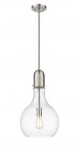 Innovations Lighting 492-1S-SN-G582-12 - Amherst - 1 Light - 12 inch - Brushed Satin Nickel - Stem hung - Mini Pendant