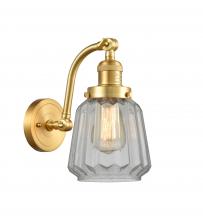 Innovations Lighting 515-1W-SG-G142 - Chatham - 1 Light - 7 inch - Satin Gold - Sconce