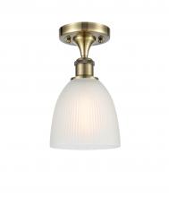 Innovations Lighting 516-1C-AB-G381 - Castile - 1 Light - 6 inch - Antique Brass - Semi-Flush Mount