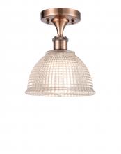 Innovations Lighting 516-1C-AC-G422 - Arietta - 1 Light - 8 inch - Antique Copper - Semi-Flush Mount