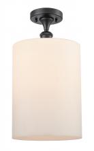 Innovations Lighting 516-1C-BK-G111-L - Cobbleskill - 1 Light - 9 inch - Matte Black - Semi-Flush Mount