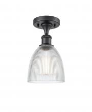 Innovations Lighting 516-1C-BK-G382 - Castile - 1 Light - 6 inch - Matte Black - Semi-Flush Mount