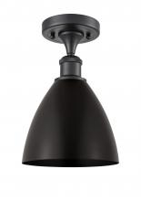 Innovations Lighting 516-1C-BK-MBD-75-BK - Bristol - 1 Light - 8 inch - Matte Black - Semi-Flush Mount