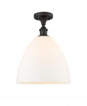 Innovations Lighting 516-1C-OB-GBD-121 - Bristol - 1 Light - 12 inch - Oil Rubbed Bronze - Semi-Flush Mount