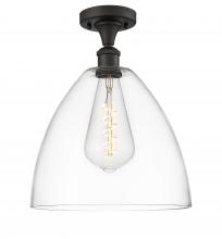 Innovations Lighting 516-1C-OB-GBD-122 - Bristol - 1 Light - 12 inch - Oil Rubbed Bronze - Semi-Flush Mount