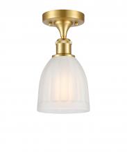 Innovations Lighting 516-1C-SG-G441 - Brookfield - 1 Light - 6 inch - Satin Gold - Semi-Flush Mount