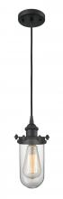 Innovations Lighting 516-1P-BK-232-CL - Kingsbury - 1 Light - 4 inch - Matte Black - Cord hung - Mini Pendant