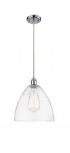 Innovations Lighting 516-1P-PC-GBD-122 - Bristol - 1 Light - 12 inch - Polished Chrome - Cord hung - Mini Pendant