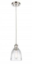 Innovations Lighting 516-1P-PN-G442 - Brookfield - 1 Light - 6 inch - Polished Nickel - Cord hung - Mini Pendant