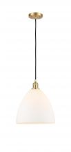 Innovations Lighting 516-1P-SG-GBD-121 - Bristol - 1 Light - 12 inch - Satin Gold - Cord hung - Mini Pendant