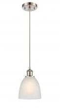 Innovations Lighting 516-1P-SN-G381 - Castile - 1 Light - 6 inch - Brushed Satin Nickel - Cord hung - Mini Pendant