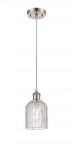 Innovations Lighting 516-1P-SN-G559-5CL - Bridal Veil - 1 Light - 5 inch - Brushed Satin Nickel - Cord hung - Mini Pendant