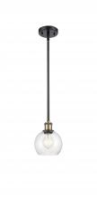 Innovations Lighting 516-1S-BAB-G124-6 - Athens - 1 Light - 6 inch - Black Antique Brass - Mini Pendant