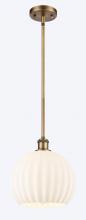 Innovations Lighting 516-1S-BB-G1217-10WV - White Venetian - 1 Light - 10 inch - Brushed Brass - Mini Pendant