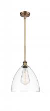 Innovations Lighting 516-1S-BB-GBD-122 - Bristol - 1 Light - 12 inch - Brushed Brass - Mini Pendant