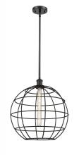 Innovations Lighting 516-1S-BK-CE-16-BK - Lake Placid - 1 Light - 16 inch - Matte Black - Mini Pendant