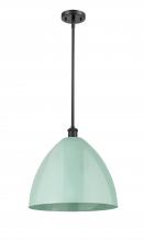 Innovations Lighting 516-1S-BK-MBD-16-SF - Plymouth - 1 Light - 16 inch - Matte Black - Pendant