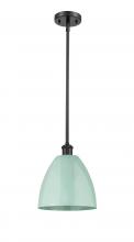 Innovations Lighting 516-1S-BK-MBD-9-SF - Plymouth - 1 Light - 9 inch - Matte Black - Pendant