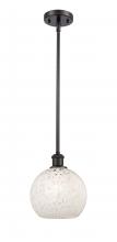 Innovations Lighting 516-1S-OB-G1216-8WM - White Mouchette - 1 Light - 8 inch - Oil Rubbed Bronze - Mini Pendant