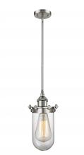 Innovations Lighting 516-1S-SN-CE231-CL - Kingsbury - 1 Light - 4 inch - Brushed Satin Nickel - Mini Pendant