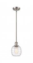 Innovations Lighting 516-1S-SN-G1013 - Belfast - 1 Light - 6 inch - Brushed Satin Nickel - Mini Pendant