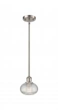 Innovations Lighting 516-1S-SN-G555-6CL - Ithaca - 1 Light - 6 inch - Brushed Satin Nickel - Mini Pendant