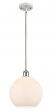 Innovations Lighting 516-1S-WPC-G121-10 - Athens - 1 Light - 10 inch - White Polished Chrome - Mini Pendant