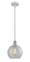 Innovations Lighting 516-1S-WPC-G125-8-LED - Athens - 1 Light - 8 inch - White Polished Chrome - Mini Pendant