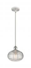 Innovations Lighting 516-1S-WPC-G555-8CL - Ithaca - 1 Light - 8 inch - White Polished Chrome - Mini Pendant