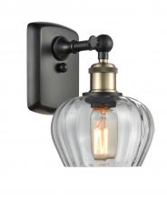 Innovations Lighting 516-1W-BAB-G92 - Fenton - 1 Light - 7 inch - Black Antique Brass - Sconce