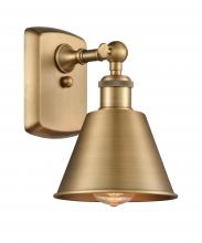 Innovations Lighting 516-1W-BB-M8 - Smithfield - 1 Light - 7 inch - Brushed Brass - Sconce