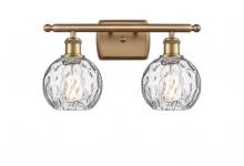 Innovations Lighting 516-2W-BB-G1215-6 - Athens Water Glass - 2 Light - 16 inch - Brushed Brass - Bath Vanity Light