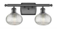 Innovations Lighting 516-2W-OB-G555-6CL - Ithaca - 2 Light - 16 inch - Oil Rubbed Bronze - Bath Vanity Light