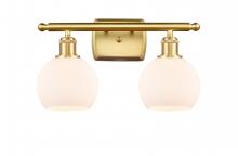 Innovations Lighting 516-2W-SG-G121-6 - Athens - 2 Light - 16 inch - Satin Gold - Bath Vanity Light