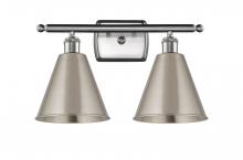 Innovations Lighting 516-2W-SN-MBC-8-SN - Berkshire - 2 Light - 18 inch - Brushed Satin Nickel - Bath Vanity Light