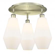 Innovations Lighting 516-3C-AB-G651-7 - Cindyrella - 3 Light - 19 inch - Antique Brass - Flush Mount