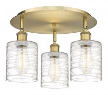 Innovations Lighting 516-3C-BB-G1113 - Cobbleskill - 3 Light - 17 inch - Brushed Brass - Flush Mount