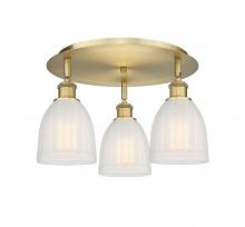 Innovations Lighting 516-3C-BB-G441 - Brookfield - 3 Light - 18 inch - Brushed Brass - Flush Mount