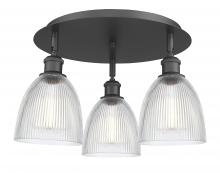 Innovations Lighting 516-3C-BK-G382 - Castile - 3 Light - 18 inch - Matte Black - Flush Mount