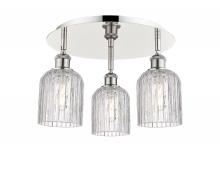 Innovations Lighting 516-3C-PN-G559-5CL - Bridal Veil - 3 Light - 17 inch - Polished Nickel - Flush Mount