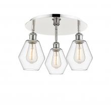 Innovations Lighting 516-3C-PN-G652-6 - Cindyrella - 3 Light - 18 inch - Polished Nickel - Flush Mount